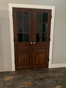 Custom Built: 6 Lite Single Small Large Antique Style French Doors Pre-Hung         (Glass French Doors, Sliding Barn Door, Hinge Doors, Pocket Door, Pantry Doors, Antique Doors, Custom Interior Doors)